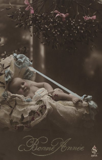Tarjeta de Año Nuevo con bebé de French Photographer
