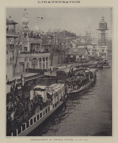 Inauguración de la Exposición Universal 1900, París de French Photographer