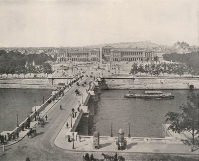 París: Vista de la Plaza de la Concordia, mirando al norte de French Photographer