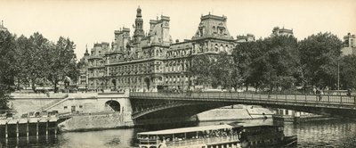 París, El Ayuntamiento y el Puente de Arcole de French Photographer