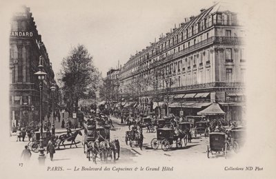 París, El Boulevard de los Capuchinos, El Gran Hotel de French Photographer