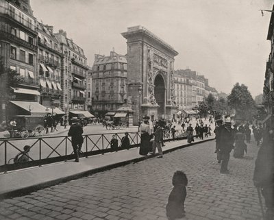 París: Porte St Denis, hora del almuerzo de French Photographer