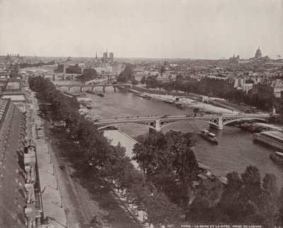 París: Vista del Sena y la Isla de la Ciudad de French Photographer