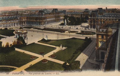 París, Vista general del Louvre de French Photographer