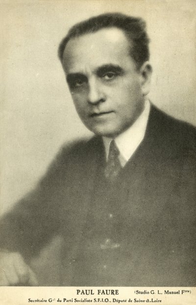 Paul Faure, político socialista francés de French Photographer