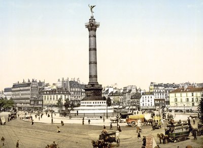 Place de la Bastille, París, pub. 1900 de French Photographer