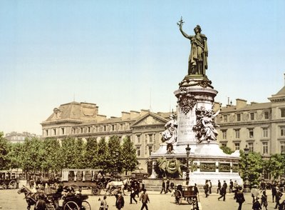 Place de la République, París, pub. 1900 de French Photographer