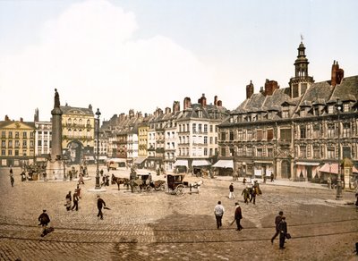 Place du Général de Gaulle, Lille, 1890-1900 de French Photographer