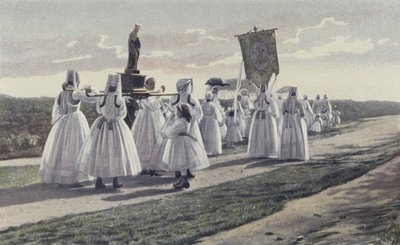 Ploare, Perdón, Procesión en el campo de French Photographer