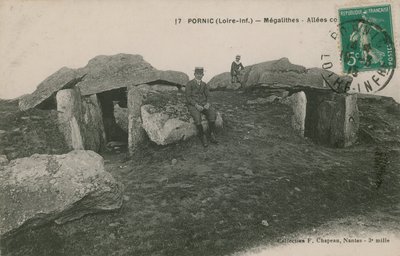 Pornic, Megalitos. Postal enviada en 1913. de French Photographer