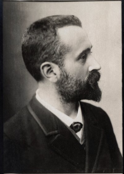 Retrato de Alphonse Bertillon (1853-1914), oficial de policía e investigador de biometría francés de French Photographer
