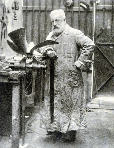 Retrato de Fernand Forest (1851 - 1914), inventor francés (motor, autopartes...) - fotografía de French Photographer