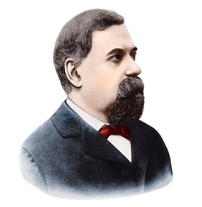 Retrato de Giovanni Schiaparelli (1835-1910), astrónomo italiano de French Photographer