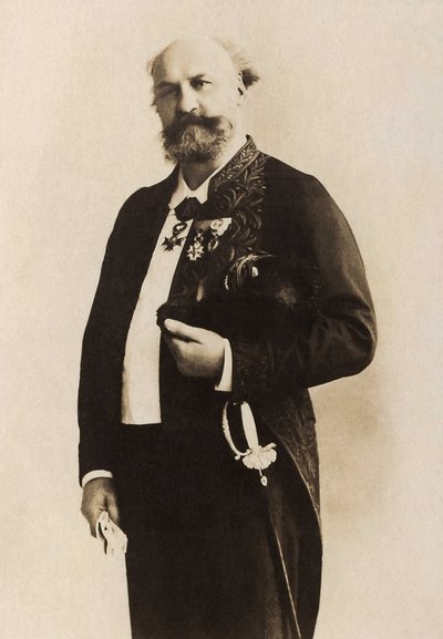 Retrato de Jules Eugene Lenepveu (1819-1898), pintor francés. de French Photographer