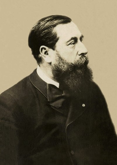 Retrato de Leo Delibes (1836-1891), compositor francés. de French Photographer