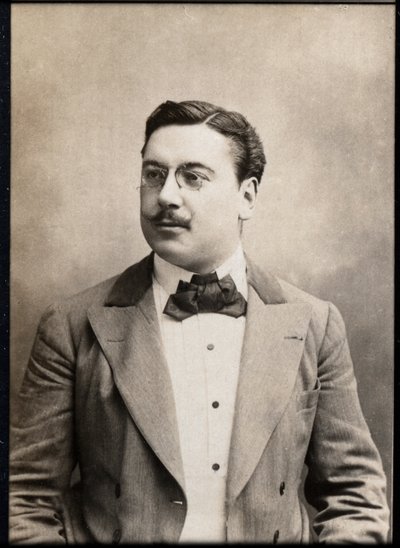 Retrato de Leon Xanrof (1867-1953), dramaturgo y compositor de canciones francés de French Photographer
