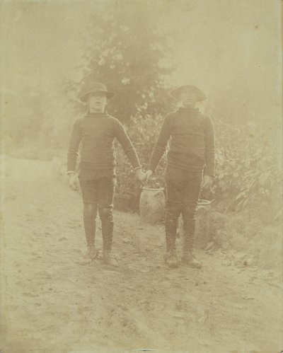 Retrato de Michel Monet y Jean-Pierre Hoschede de French Photographer