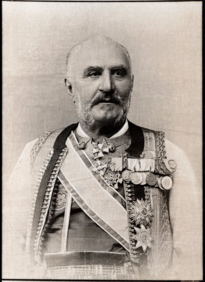 Retrato de Nicolás I (1841-1921), Príncipe de Montenegro de French Photographer