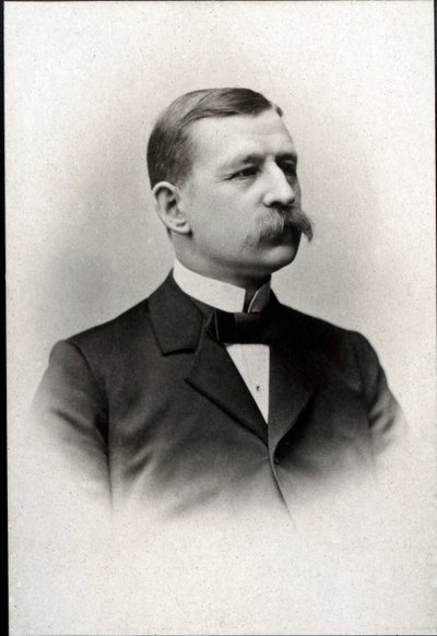 Retrato de Salomon August Andrée (1854-1897), ingeniero, físico, aeronauta y explorador polar sueco de French Photographer