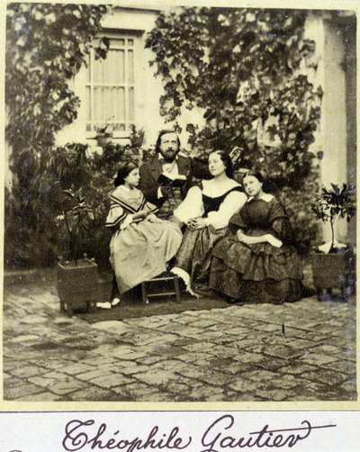 Retrato de Théophile Gautier (1811 - 1872) en familia de French Photographer