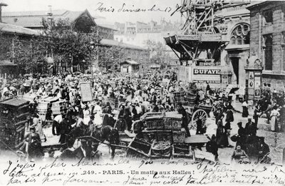 Postal de Les Halles, París, antes de 1914 de French Photographer