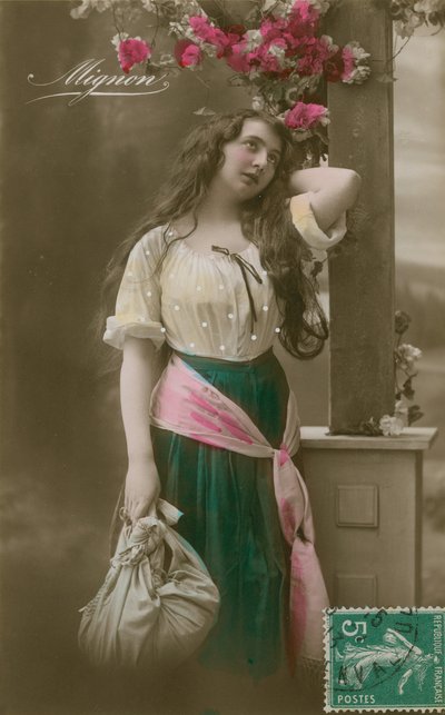 Mignon (foto coloreada a mano) de French Photographer