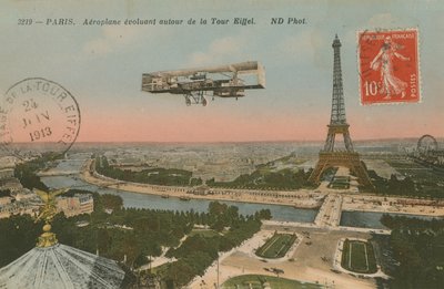Avión sobrevolando la Torre Eiffel de French Photographer