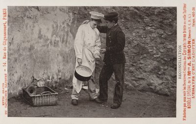 Reconciliación entre dos chicos trabajando en hotel o restaurante de French Photographer