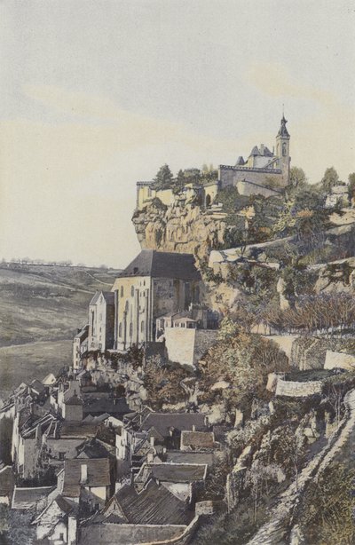 Rocamadour, La roca y la ciudad, Vista Norte de French Photographer
