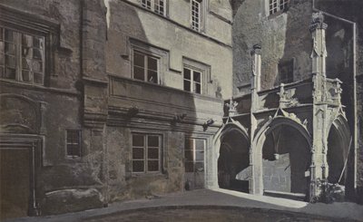 Rodez, Casa en la Plaza de Estaing, Vista sobre el patio de French Photographer