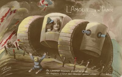 Romance en un tanque (foto a color) de French Photographer