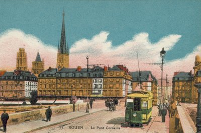 Rouen: Puente Corneille (foto en color) de French Photographer