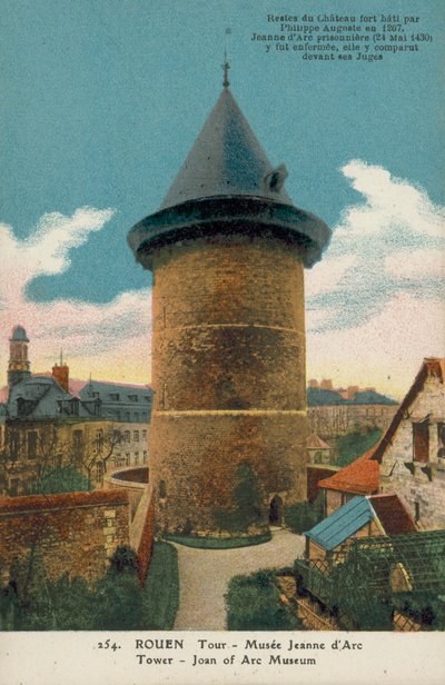 Ruán: Torre, Museo Juana de Arco (foto en color) de French Photographer