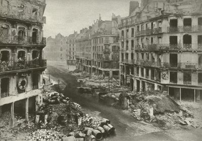 Rue De Rivoli, París, después de la semana que terminó la Comuna de French Photographer