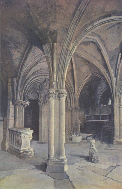 Saint-Pere-sous-Vezelay, Iglesia, Pórtico O (antes de la restauración) de French Photographer