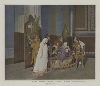 Escena de una producción de Mitrídates, de Jean Racine de French Photographer