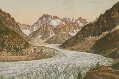 Vista panorámica de montañas y glaciar de French Photographer