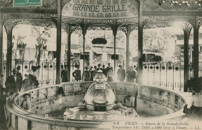 Fuente del manantial Grand Grille en Vichy de French Photographer