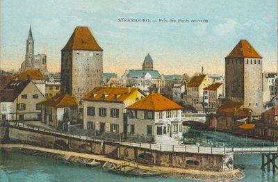 Estrasburgo: Pres des Ponts couverts (foto en color) de French Photographer