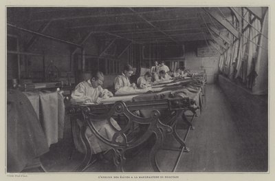 Taller de estudiantes en la Manufactura de Tapices de Beauvais, Francia de French Photographer