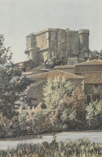 Suze-la-Rousse, Castillo, Vista desde el lado de la llanura de French Photographer