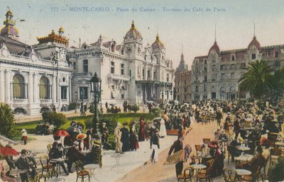 Terraza del Café de París, Place du Casino, Monte Carlo de French Photographer