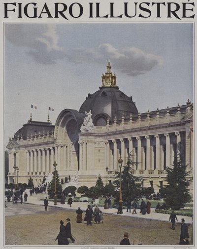 El Petit Palais desde los Campos Elíseos, Exposición Universal 1900, París de French Photographer