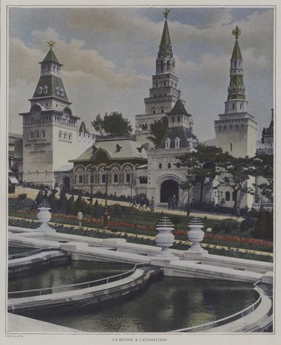 El pabellón ruso en la Exposición Universal 1900, París de French Photographer