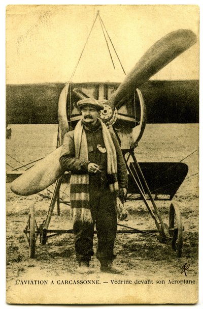 El famoso aviador Jules Vedrines de French Photographer