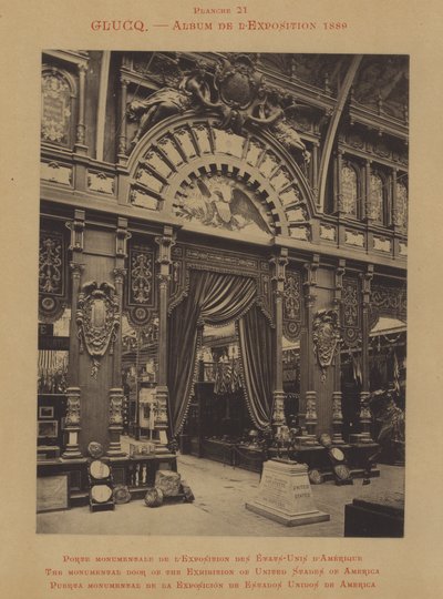 La puerta monumental de la Exposición de Estados Unidos de América de French Photographer