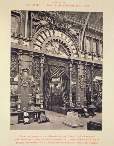 La puerta monumental de la exposición de los Estados Unidos de América, de 