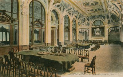 La nueva sala de juegos en un casino de Monte Carlo de French Photographer