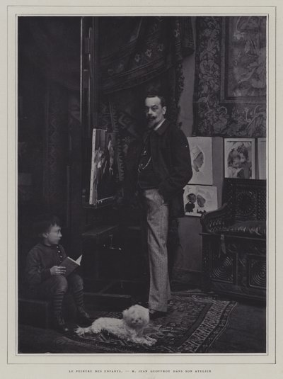 El pintor de niños: el artista francés Jean Geoffroy en su estudio de French Photographer