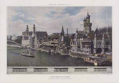La orilla derecha del Sena durante la Exposición Universal 1900, París de French Photographer